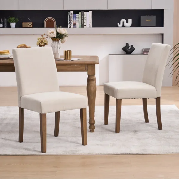 Upholstered Wood Dining Chair (Set of 2)