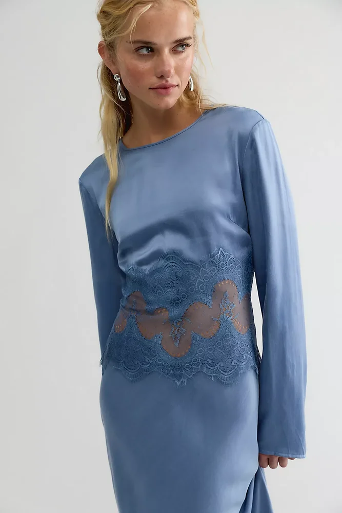 Visions Long Sleeve Maxi Dress