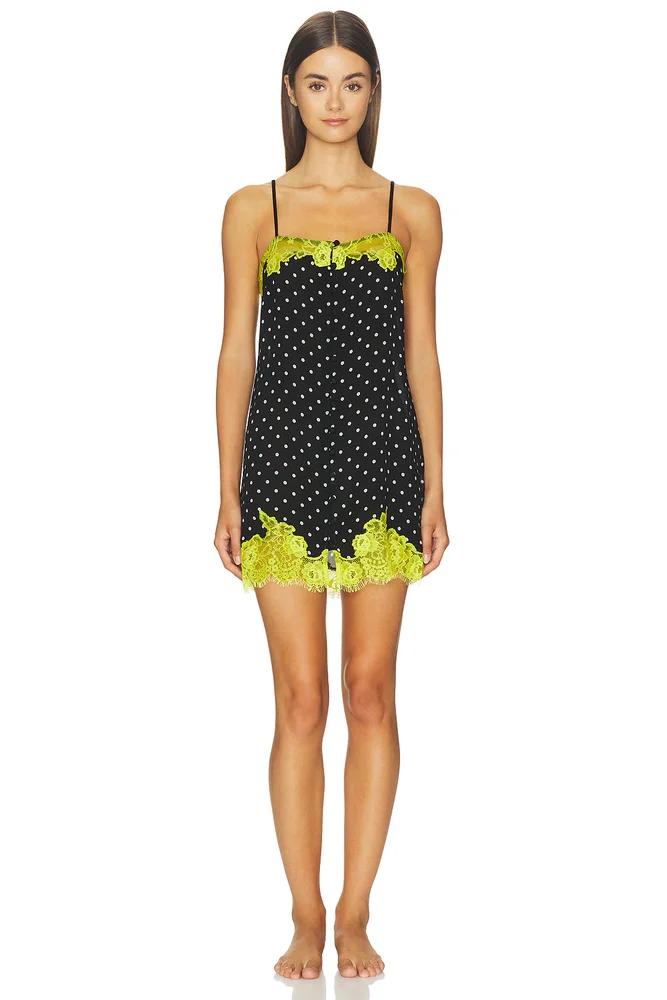 Juliet Lace Button Slip