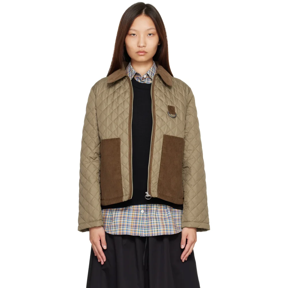 Khaki Aylesby Quilted Jacket