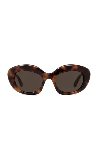 Curvy Cat-Eye Acetate Sunglasses