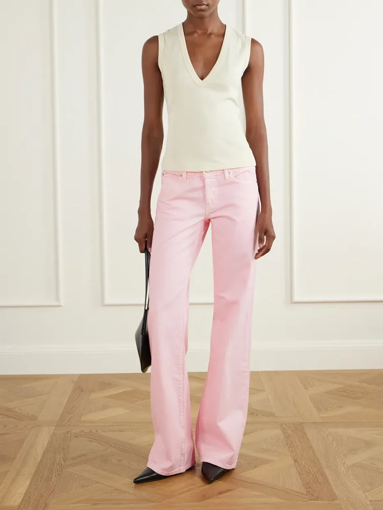 The Gray regenerative low-rise wide-leg jeans