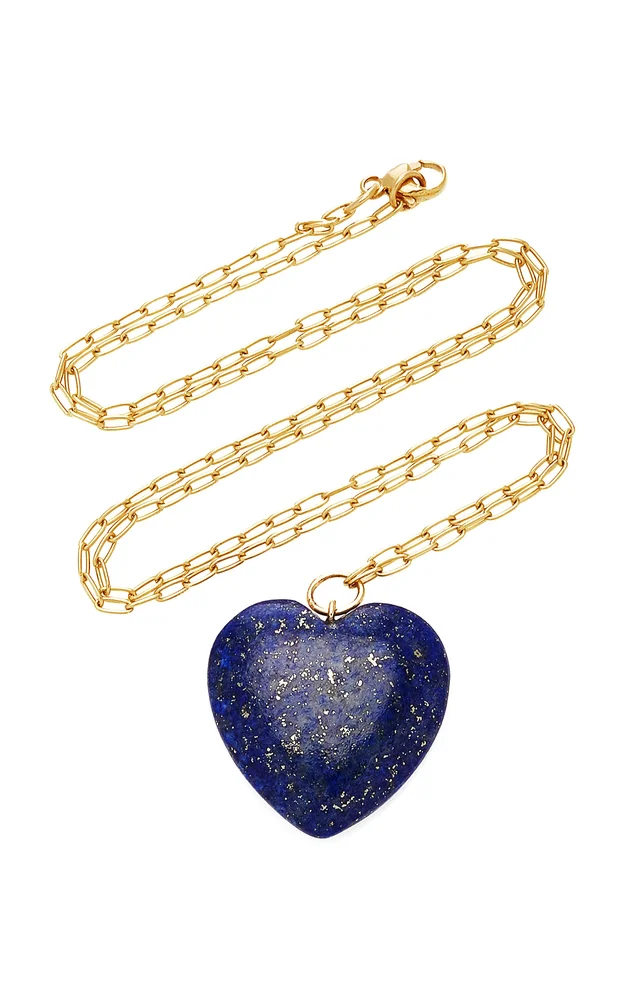 14K Gold And Lapis Lazuli Necklace