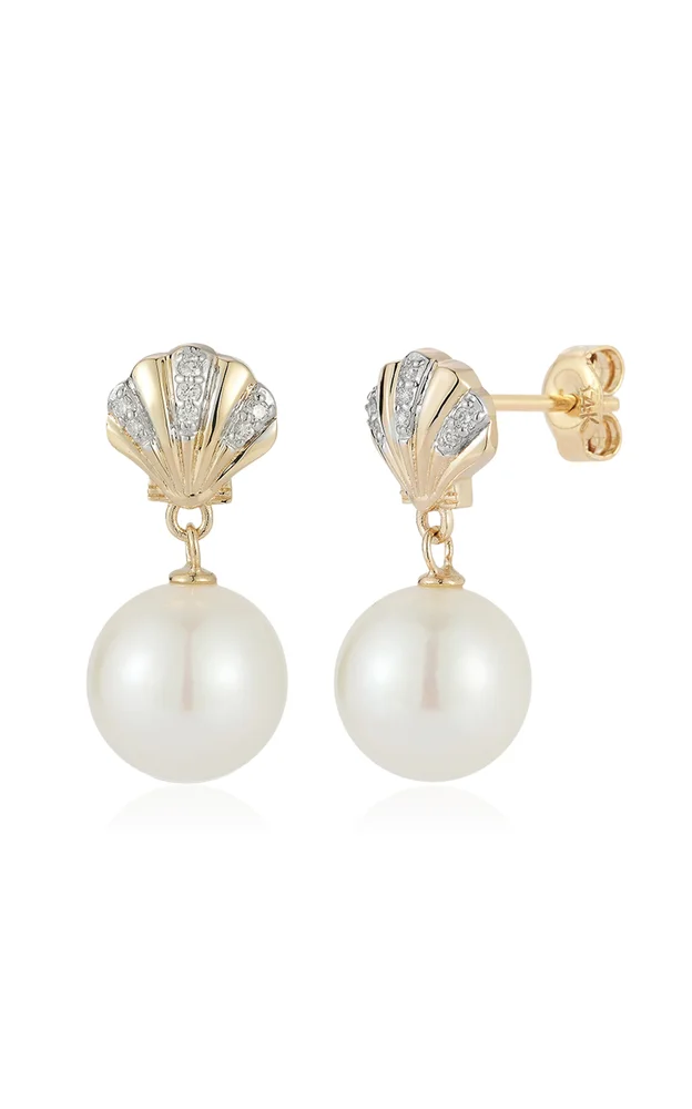 Petite Venus Pearl Drop Earrings
