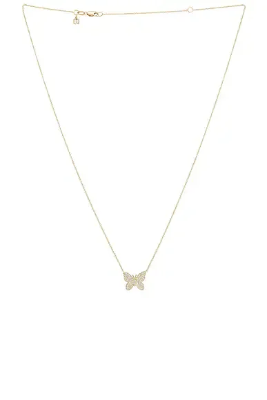 Pave Butterfly Necklace