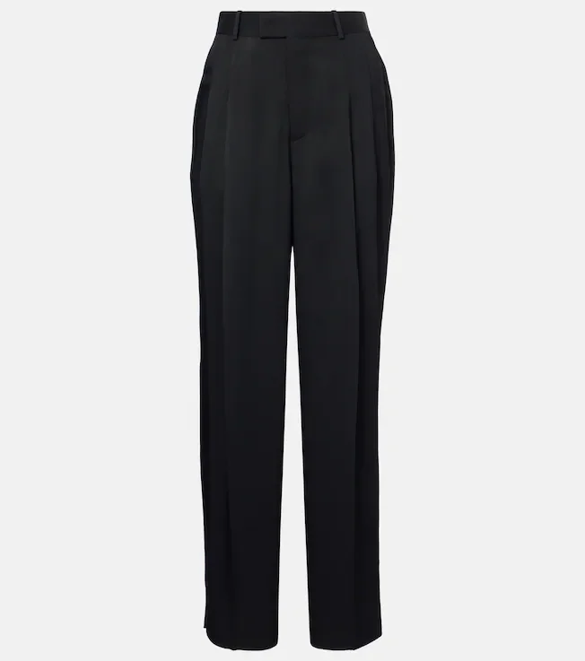 High-rise tapered pants