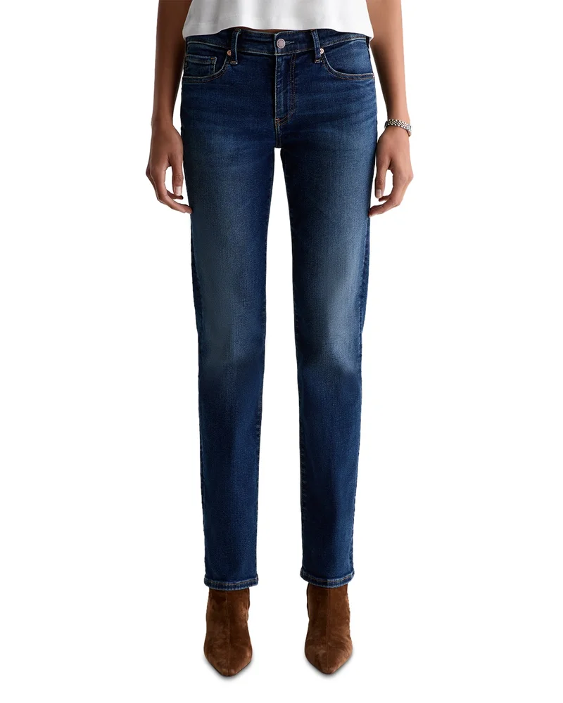 Sandra Low Rise Straight Jeans in Hard Bop
