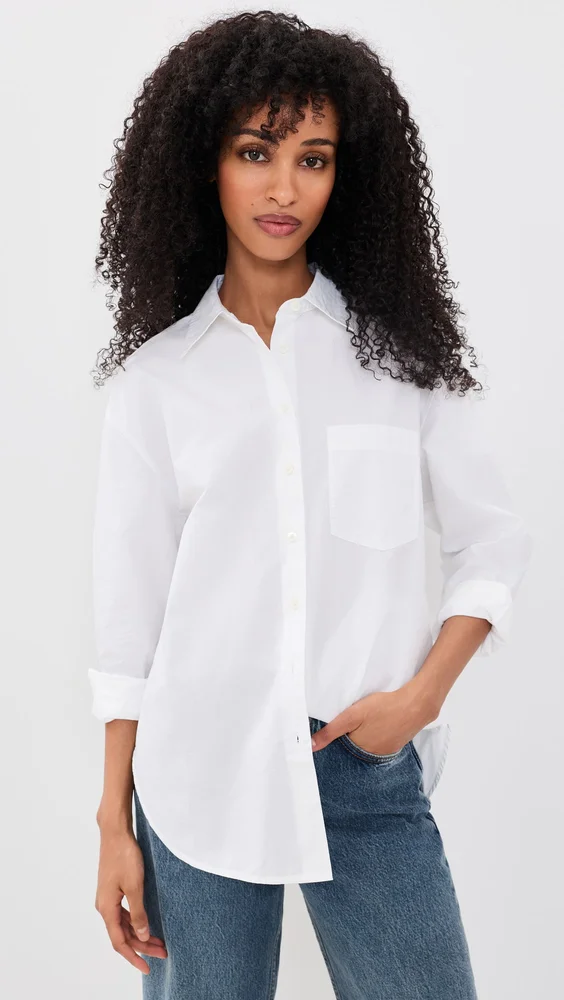Washed Poplin Easy Shirt