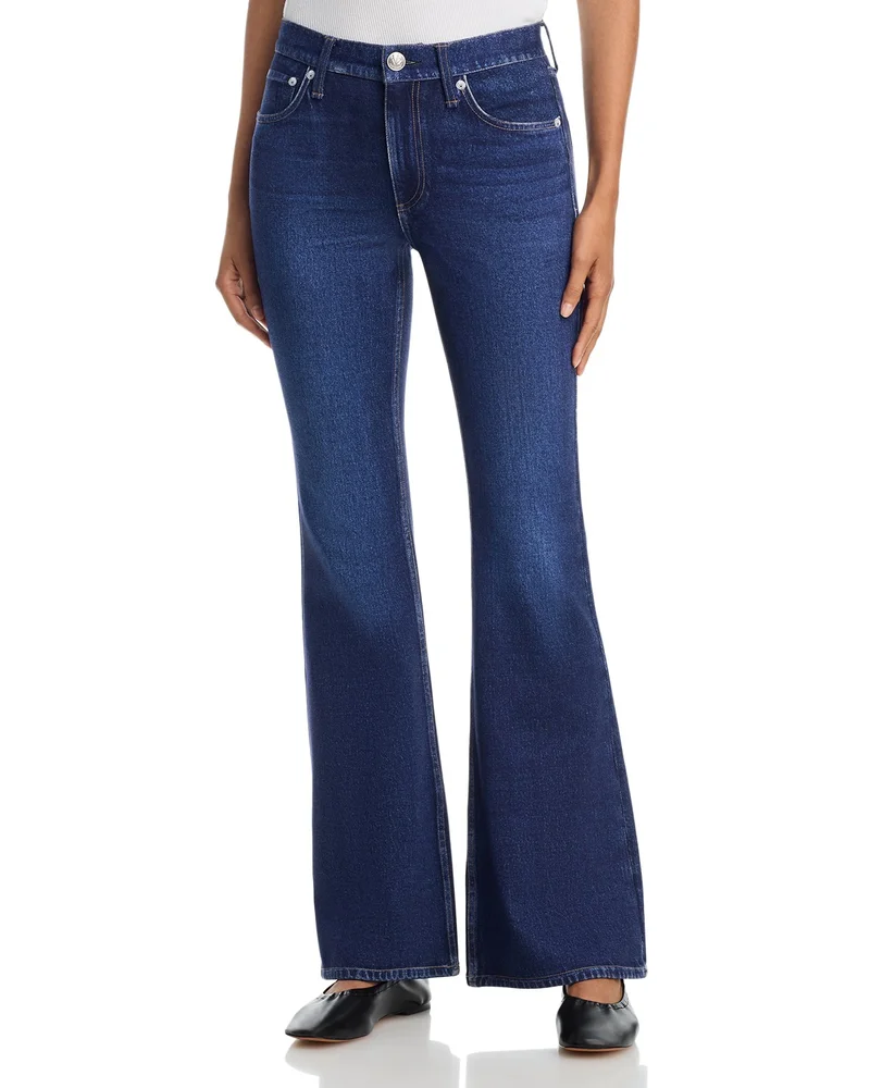 Miramar Dahlia Mid Rise Kick Flare Jeans in Nolita