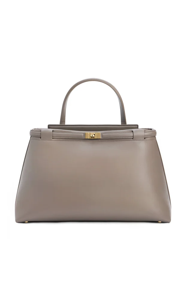 Leoné Medium Leather Top Handle Bag