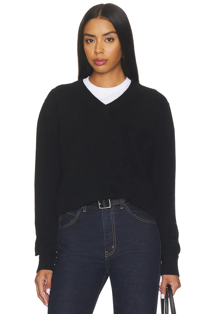 Knit V-neck