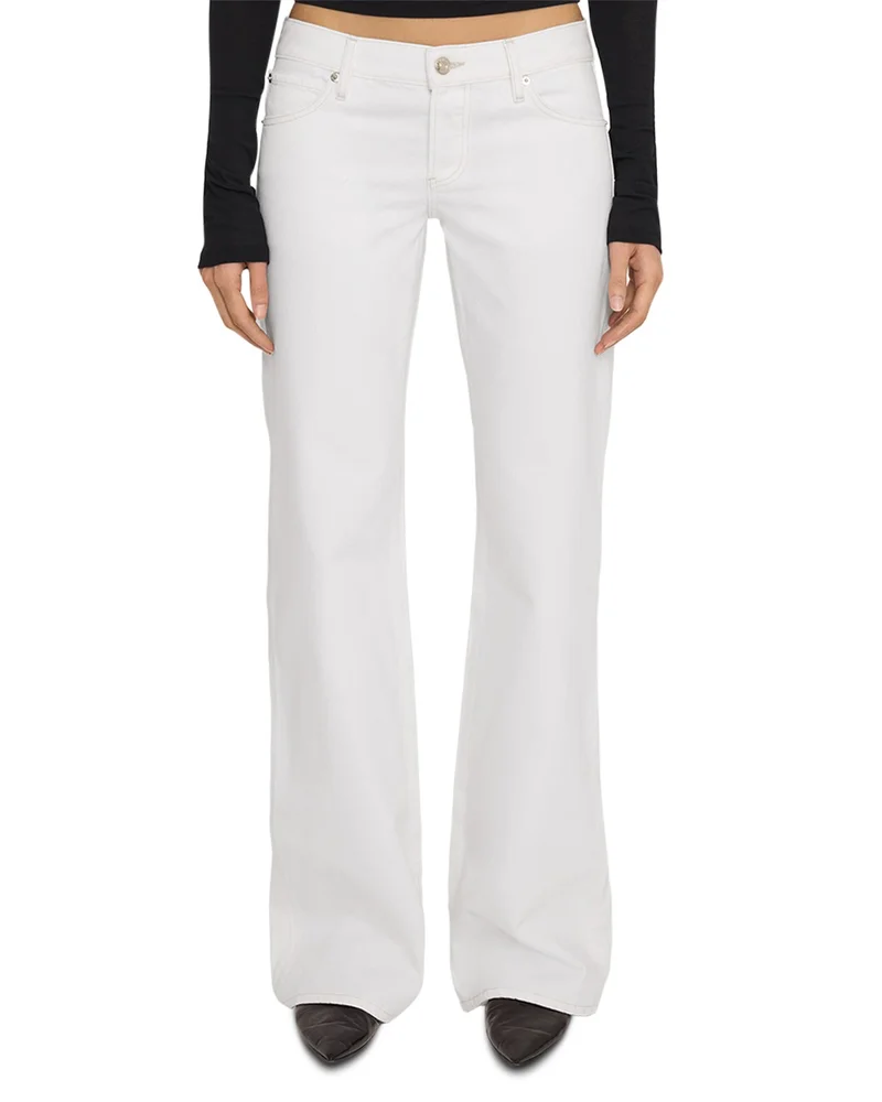 The Gray Low Rise Wide Leg Jeans in Au Natural