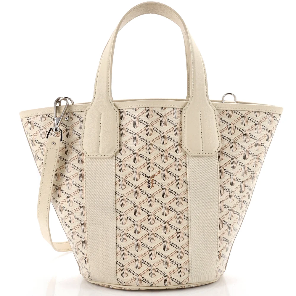 Belharra Tote Coated Canvas PM in Neutral