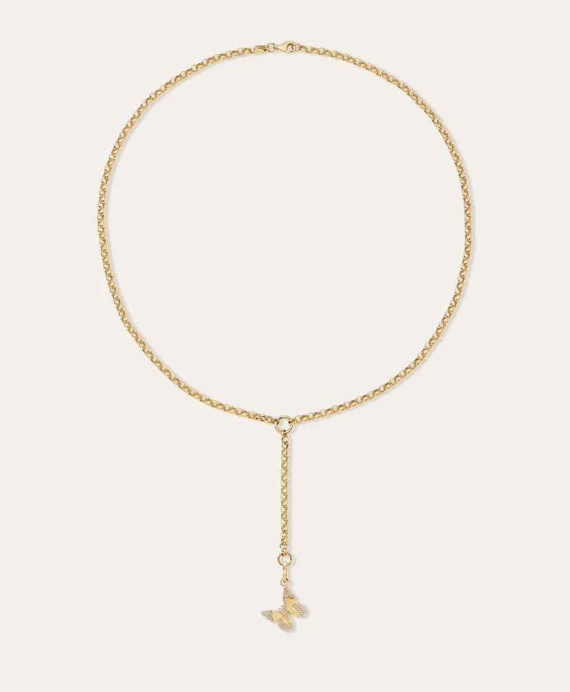 Choose Your Talisman Diamond Lariat Necklace