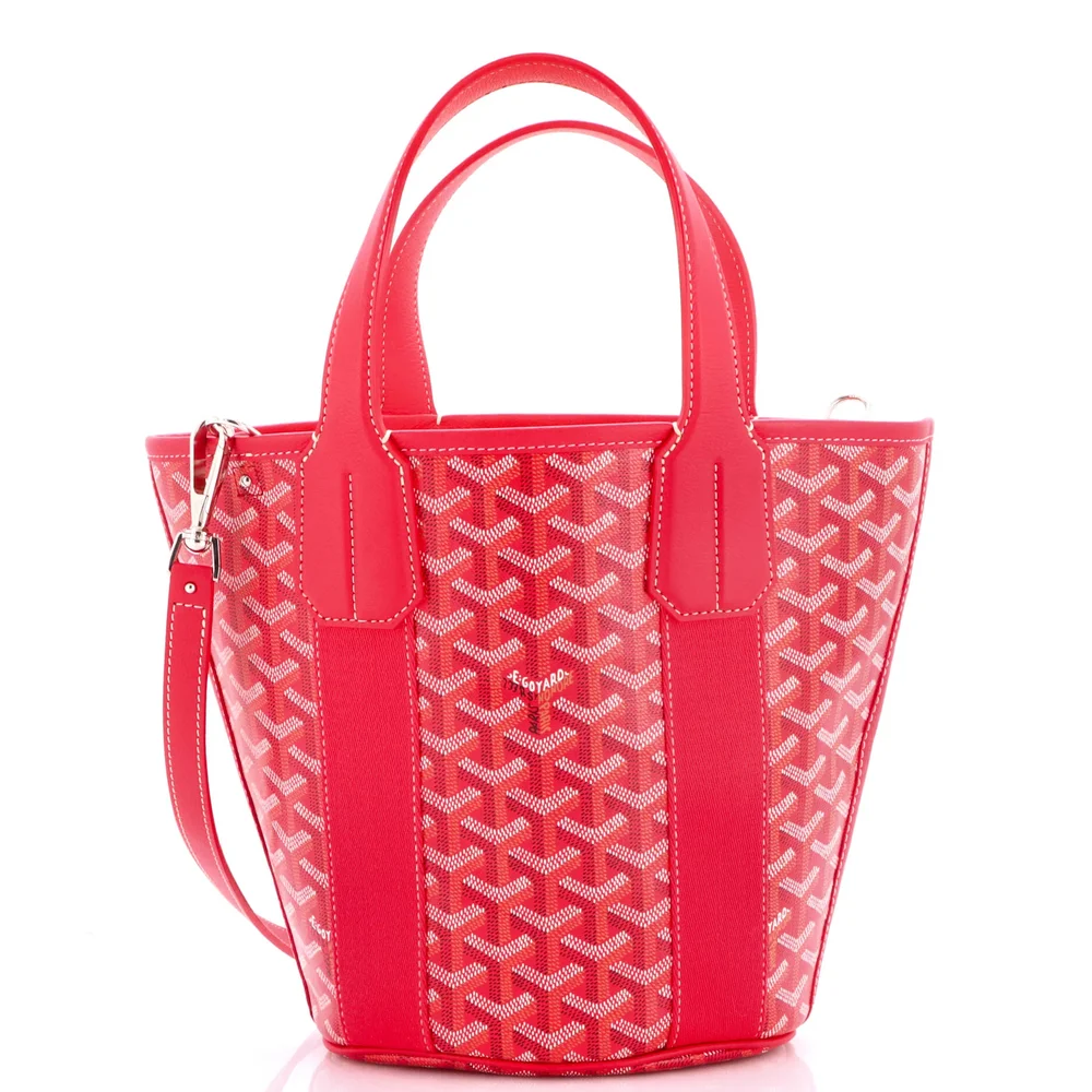 Pre-Owned Belharra Tote Coated Canvas PM in Pink