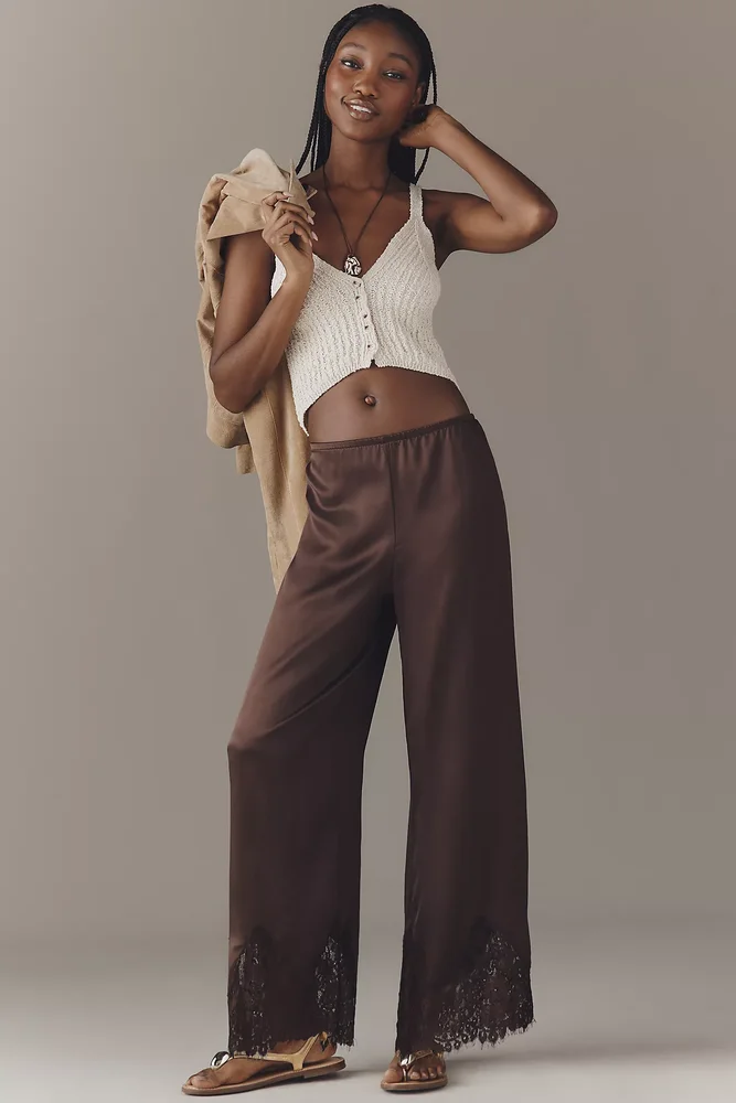 thereformation Reformation Carolina Silk Lace Pants