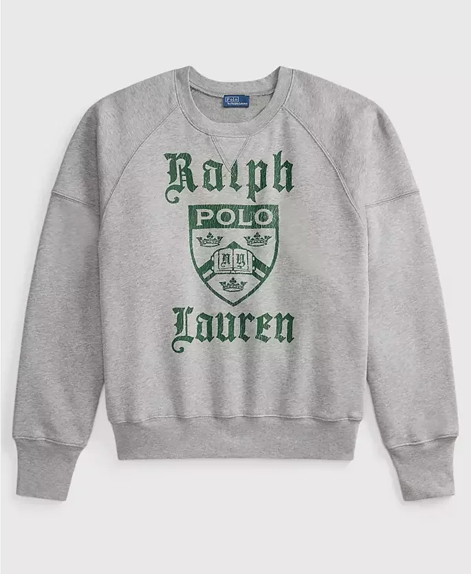 Women's PRL Crest Fleece Crewneck Sweatshirt