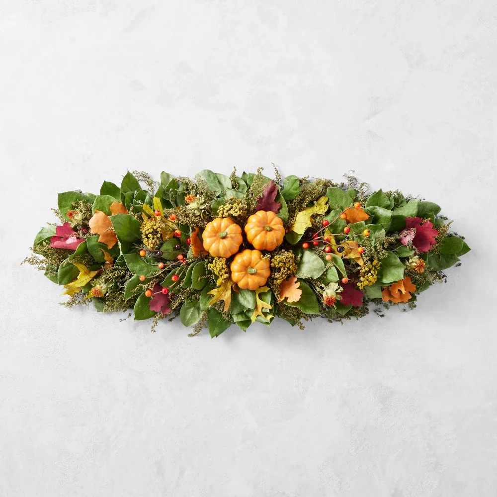 Fall Pumpkin Live Centerpiece