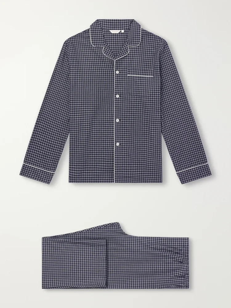 Braemar 32 Checked Cotton-Twill Pyjama Set