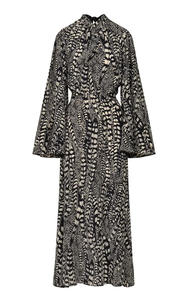 Maiden Voyage Printed Silk Maxi Dress