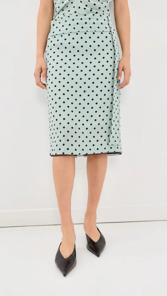 Silk Midi Skirt