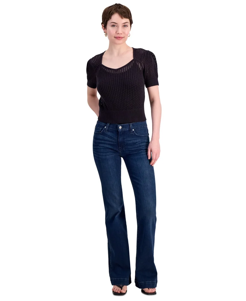 Women's Dojo Mid-Rise Flare Slim Illusion Jeans