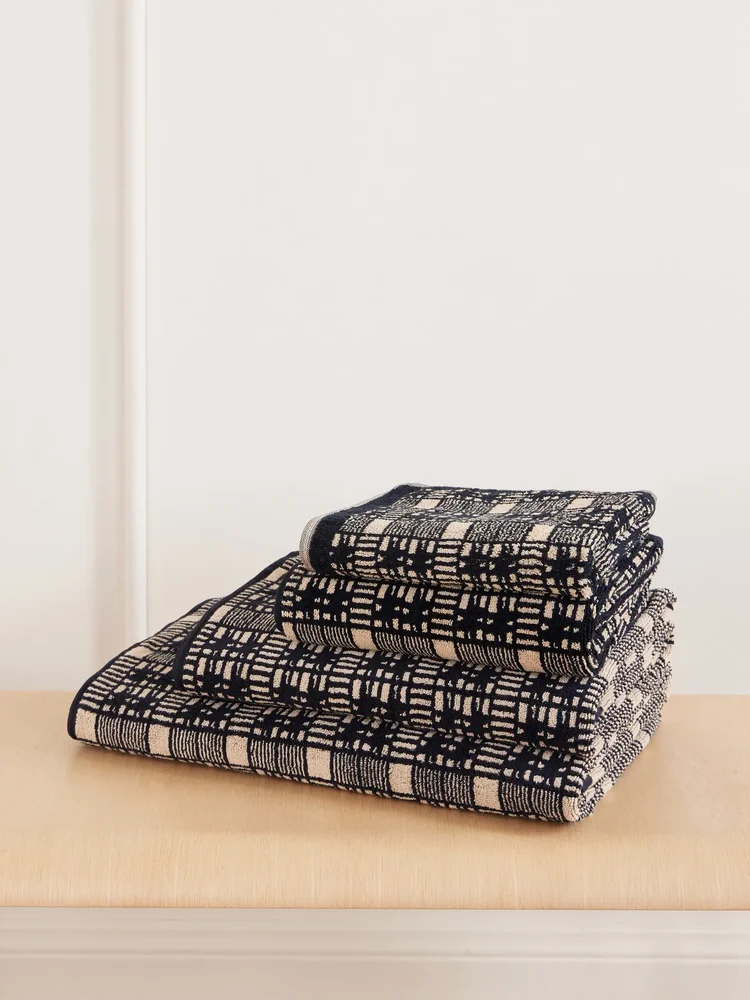 Alma Essential set of four organic cotton-terry towels