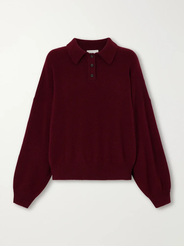 Etta cashmere polo sweater