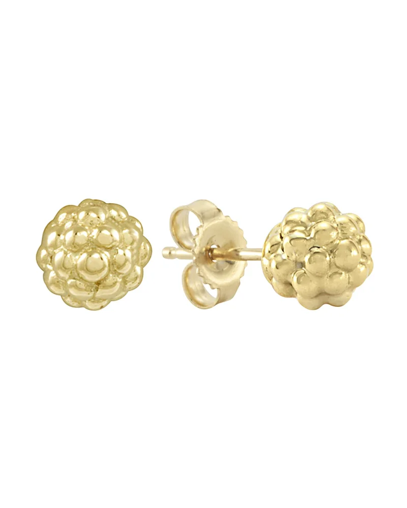 18K Gold Stud Earrings