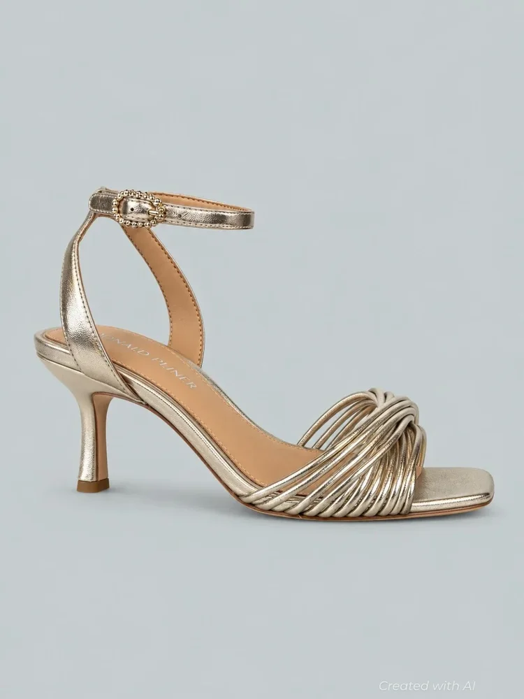 Women's Ilya Leather Dress Sandals - Platinum