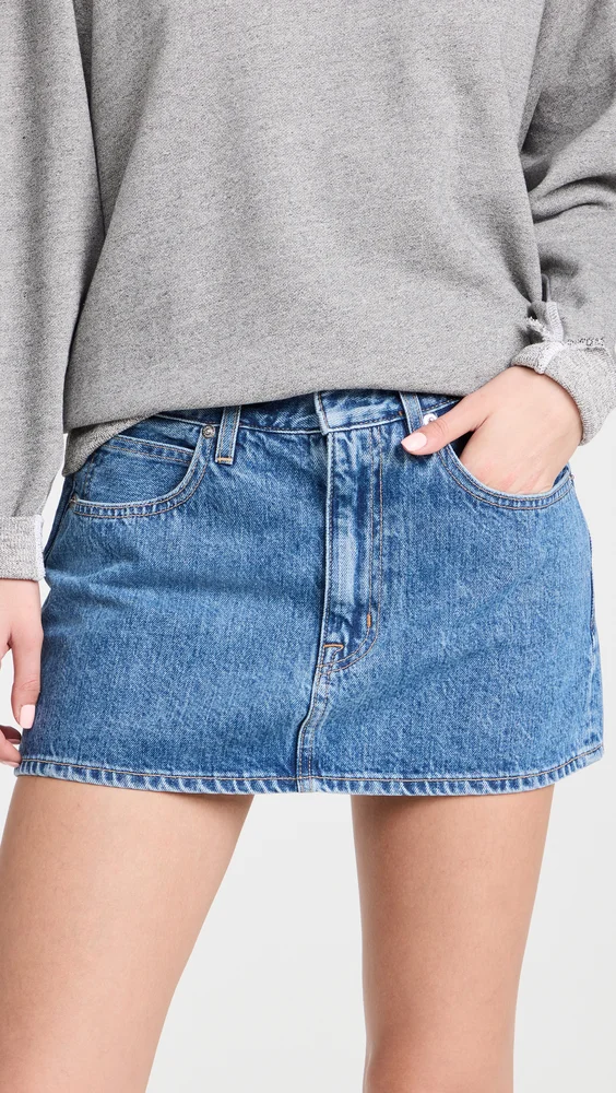 Low Rise Micro Mini Skirt