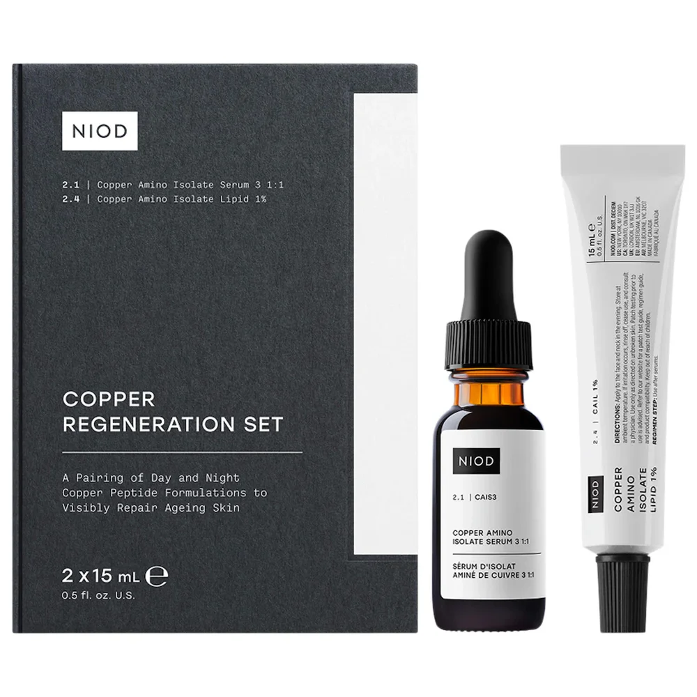 Copper Regeneration Anti-Aging Peptide AM+PM Skincare Set