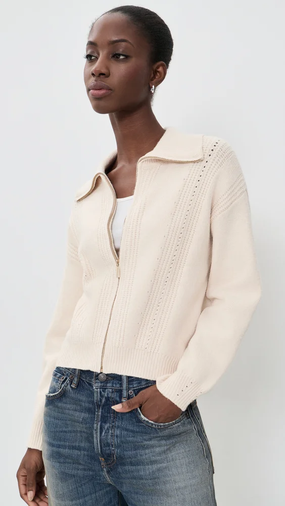 Silverlake Zip Cardigan