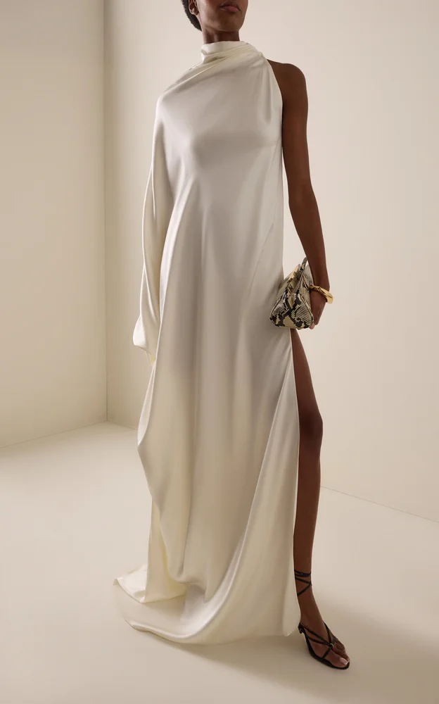 Exclusive Alice Ruffled Silk Maxi Dress
