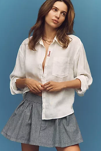 Shrunken Bennet 100% European Linen Buttondown Shirt