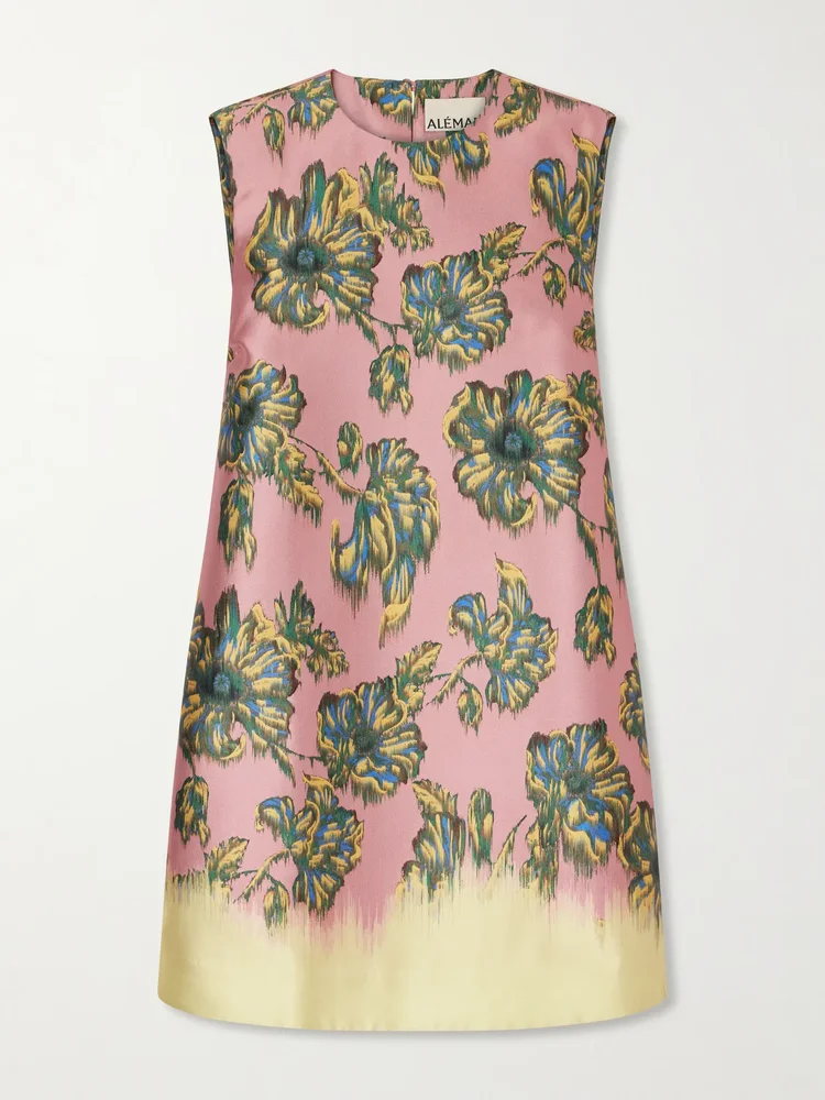 Faye floral-print twill mini dress