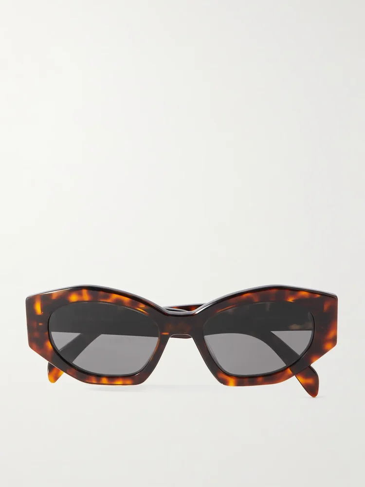 Triomphe cat-eye tortoiseshell acetate sunglasses