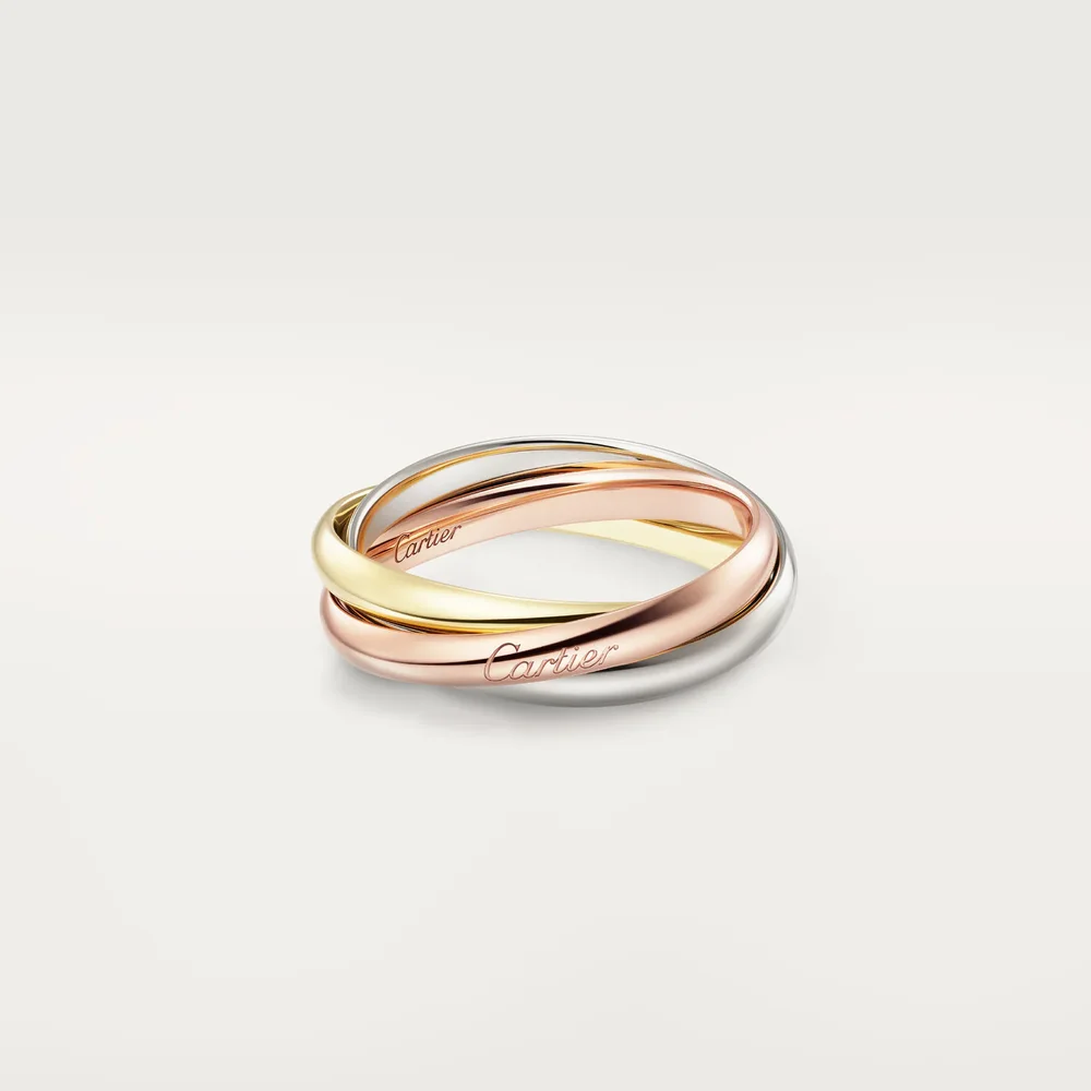 Trinity Ring, Small Model, Three Golds