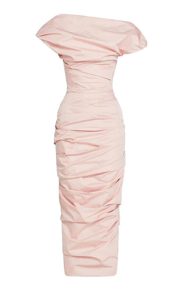 Primrose Silk-Blend Midi Dress