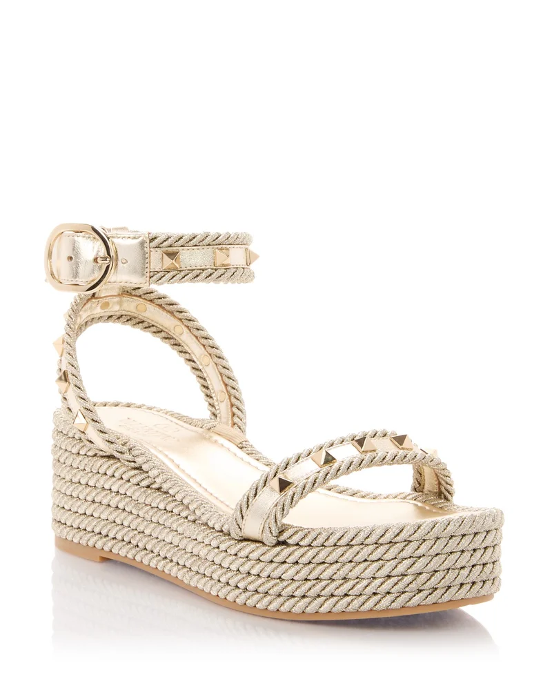 Rockstud Espadrille Wedge Sandals