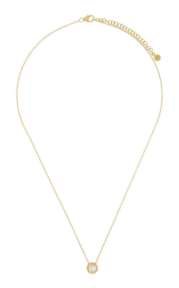 18K Yellow Gold And Kundan Diamond Necklace