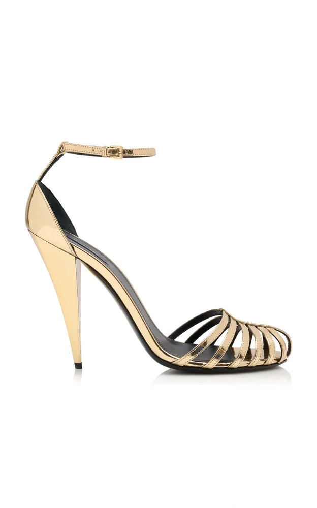 Metallic Strappy Sandals