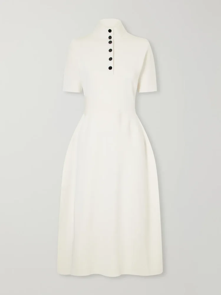 Mathilde ribbed stretch-jersey midi dress
