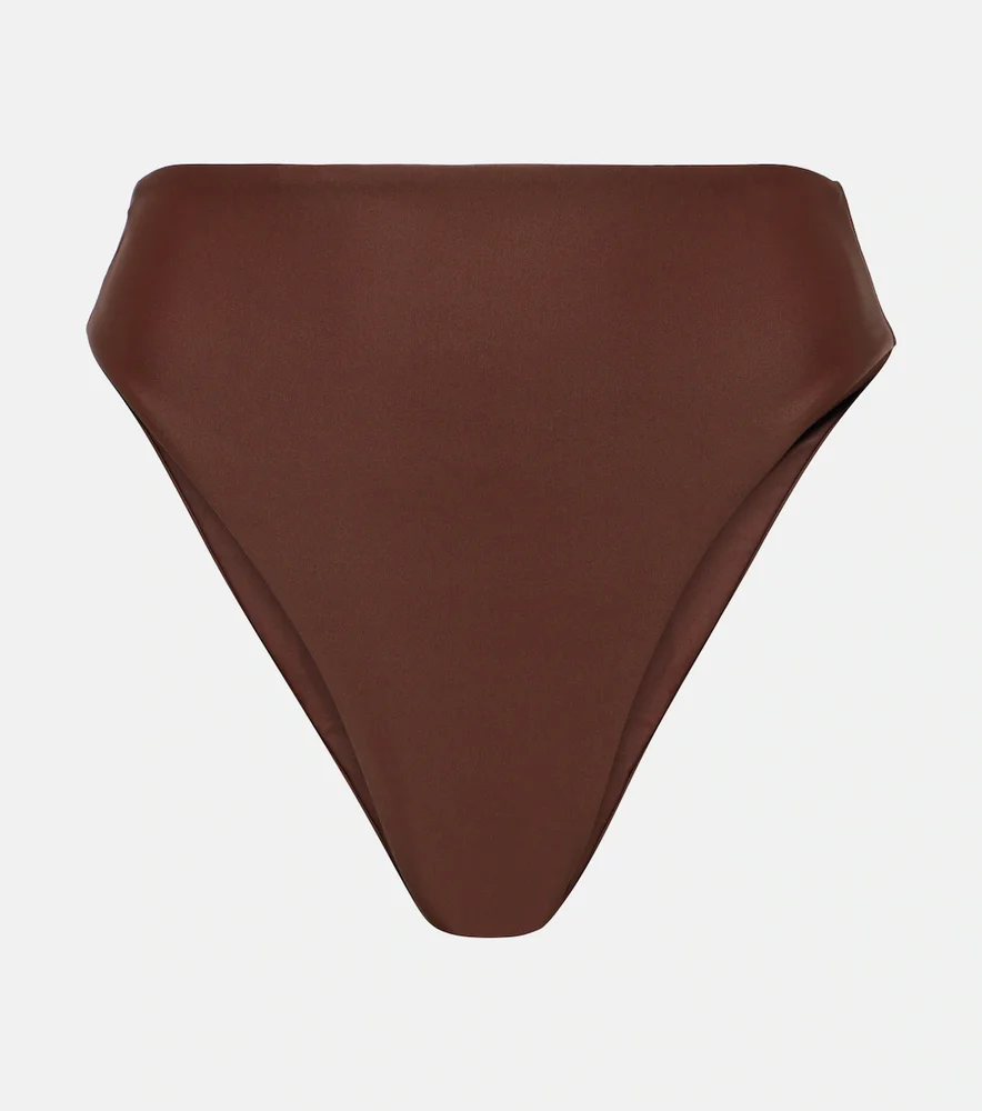 Incline high-rise bikini bottoms