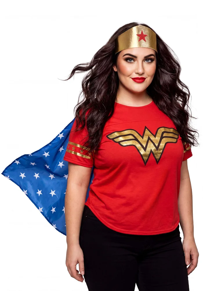 Plus Size Casual Wonder Woman Costume