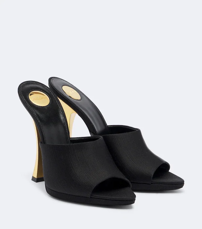 Leon satin mules