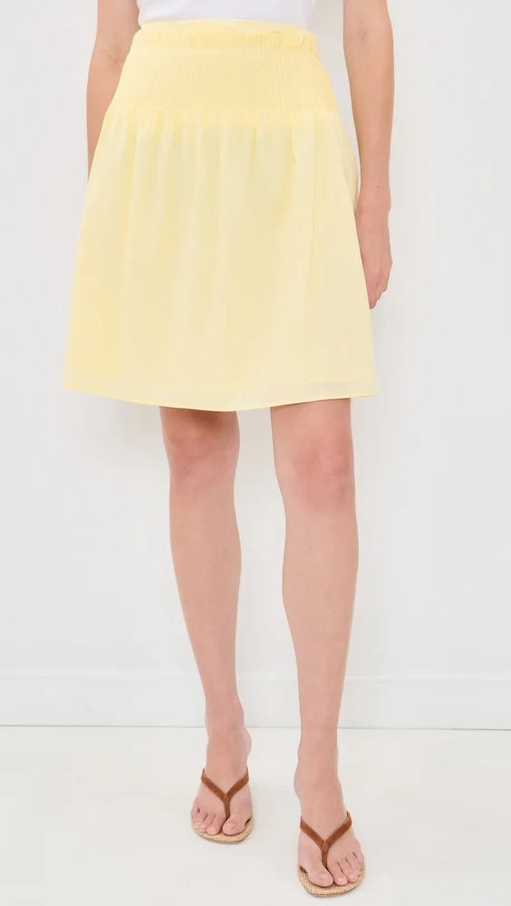 Rochelle Pintuck Midi Skirt