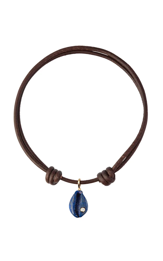 Cove Leather Multi-Stone Necklace