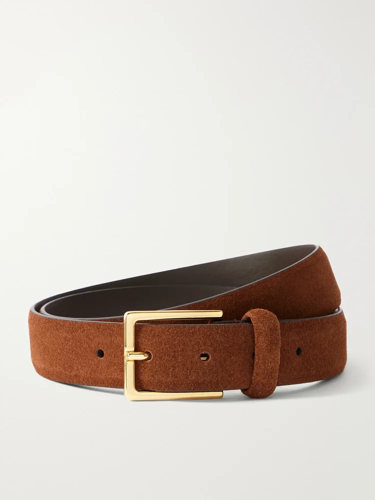 Suede belt