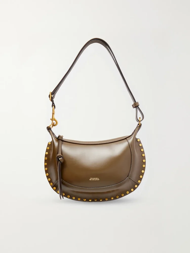 Oskan Moon studded leather shoulder bag